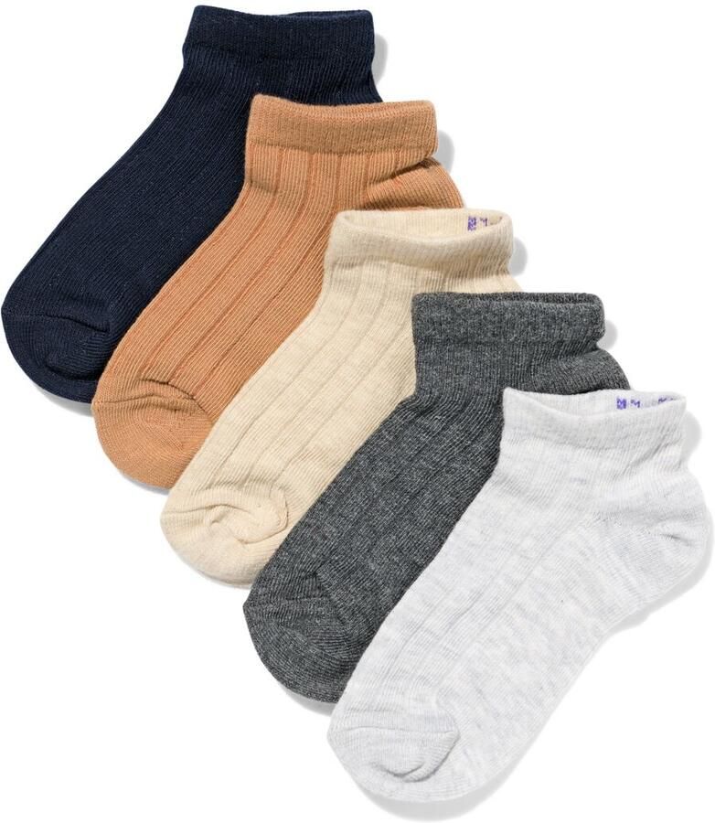 HEMA Kinder Enkelsokken Rib 5 Paar Beige (beige) - Foto 2