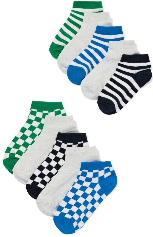 HEMA Kinder Enkelsokken Rib 5 Paar Blauw (blauw) - Foto 2