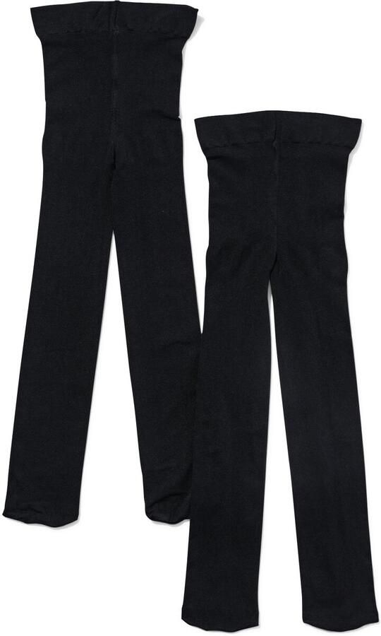 HEMA Kinder Panty Temptech 40denier 2 Stuks Zwart - Foto 2
