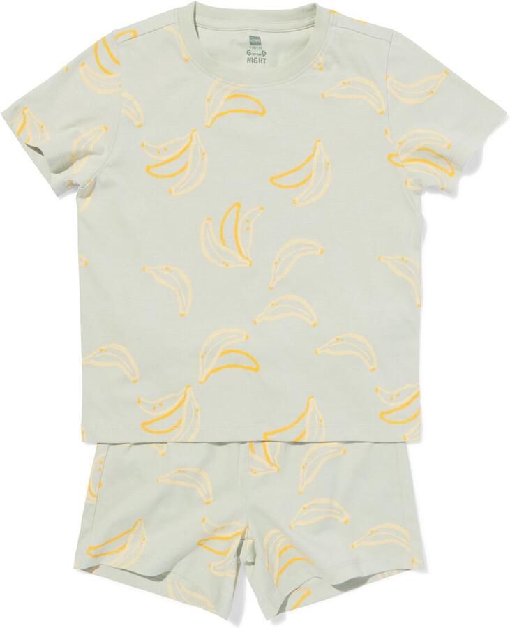 HEMA Kinder Shortama Bananen Lichtgroen (lichtgroen) - Foto 1