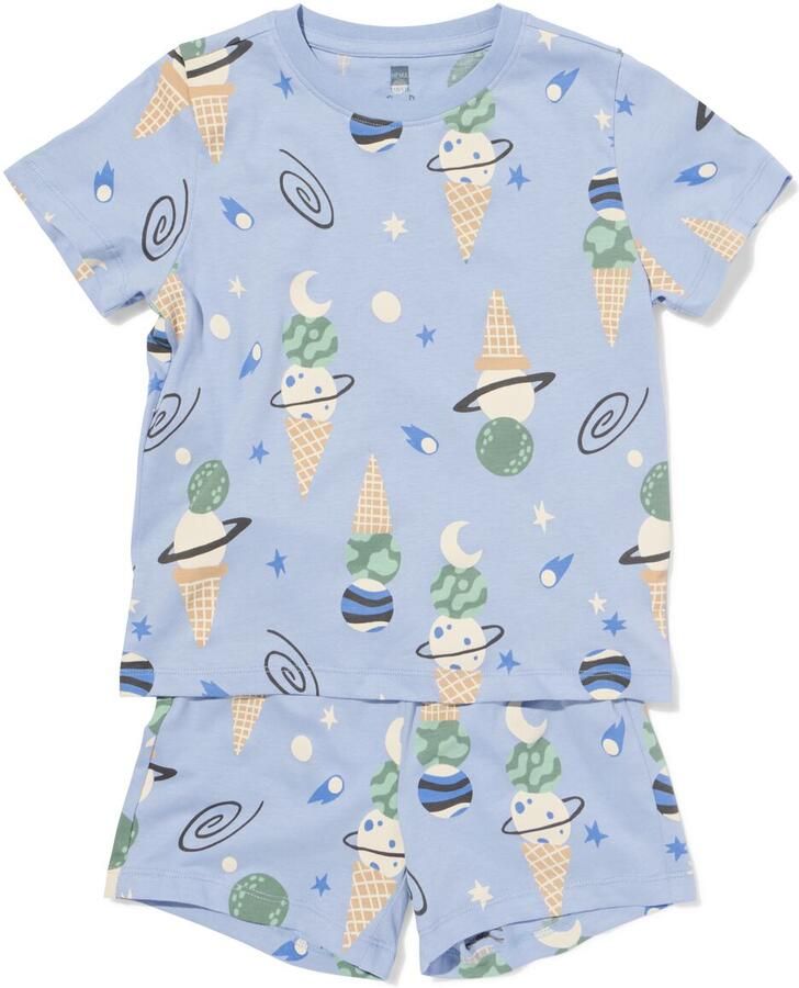 HEMA Kinder Shortama Ijsjes Lichtblauw (lichtblauw) - Foto 2