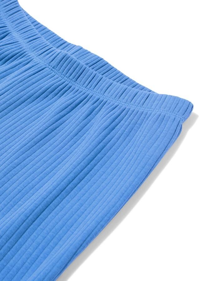 HEMA Kinder Shortama Rib Blauw (blauw) - Foto 2