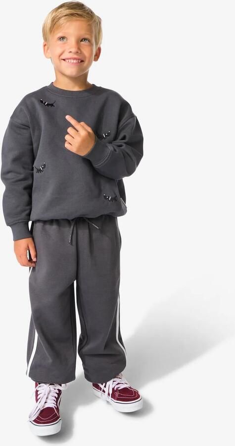 HEMA Kinder Sweatbroek Donkergrijs (donkergrijs) - Foto 2