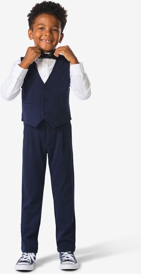 HEMA Kinder Sweatbroek Pique Blauw (blauw)