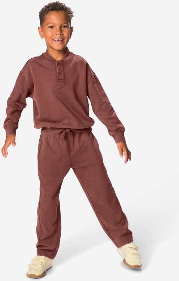 HEMA Kinder Sweatbroek Regular Fit Bruin