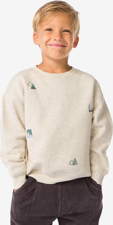 HEMA Kinder Sweater Grafisch Zand (zand) - Foto 2