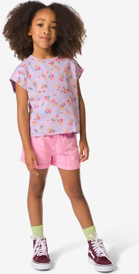 HEMA Kinder Sweatshort Comfy Fit Roze (roze) - Foto 2