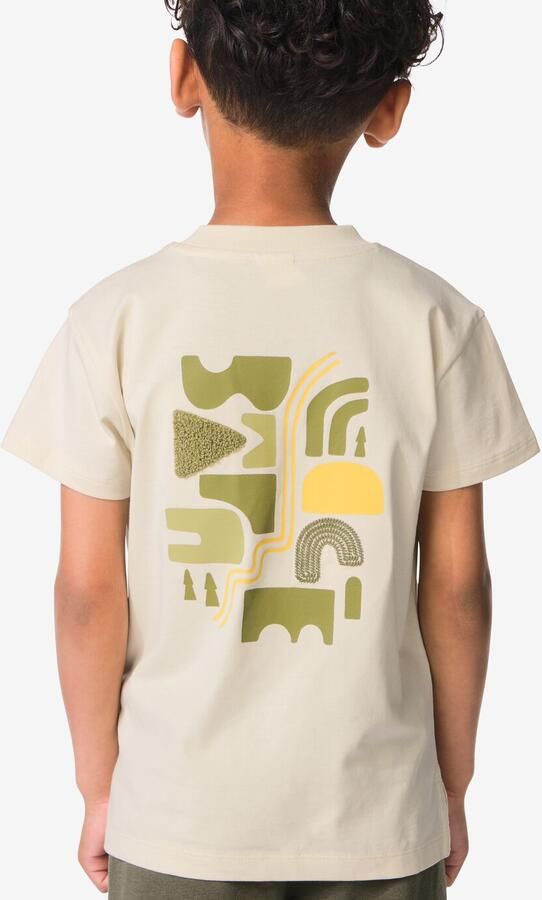 HEMA Kinder T-shirt Abstract Ecru (ecru)