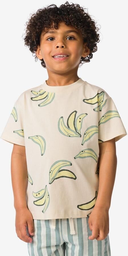 HEMA Kinder T-shirt Banaan Ecru (ecru) - Foto 2