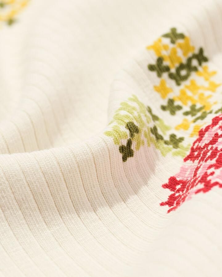 HEMA Kinder T-shirt Bloemen Ecru (ecru) - Foto 2