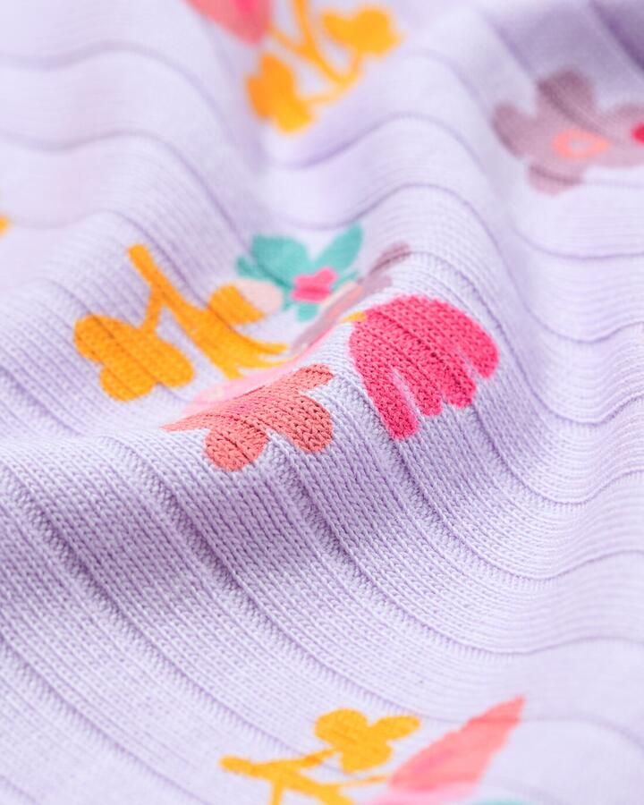 HEMA Kinder T-shirt Bloemen Lichtpaars (lichtpaars) - Foto 2