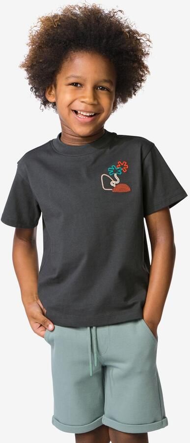 HEMA Kinder T-shirt Bomen Donkergrijs (donkergrijs) - Foto 2