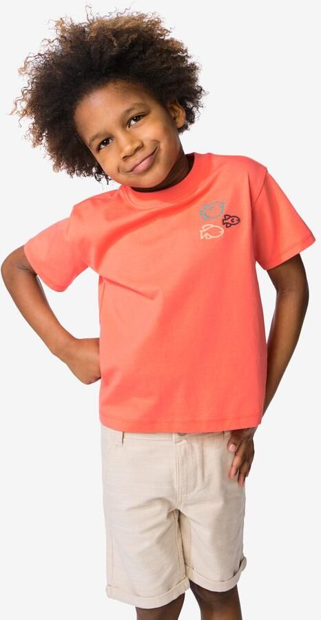 HEMA Kinder T-shirt Dieren Koraal (koraal) - Foto 2