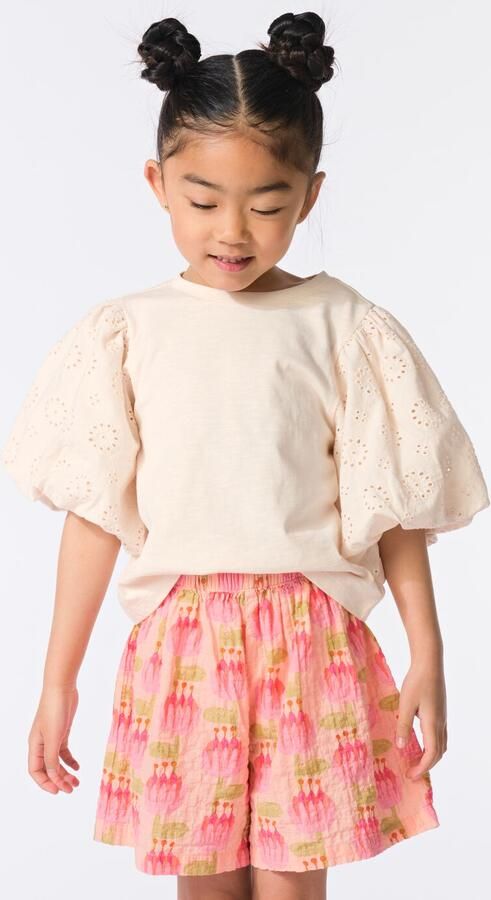 HEMA Kinder T-shirt Geborduurd Ecru (ecru) - Foto 2