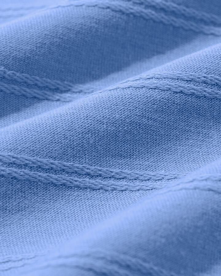 HEMA Kinder T-shirt Jacquard Strepen Blauw (blauw) - Foto 2