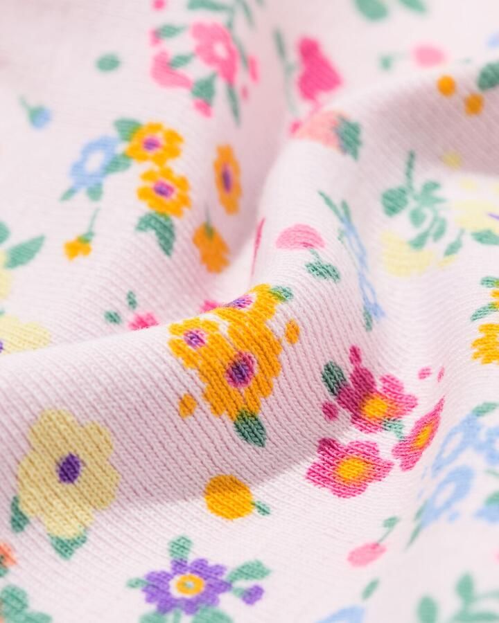 HEMA Kinder T-shirt Jersey Bloemen Paars (paars) - Foto 2