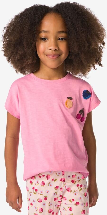 HEMA Kinder T-shirt Jersey Fruit Roze (roze) - Foto 2