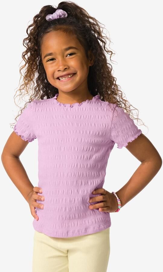 HEMA Kinder T-shirt Jersey Paars (paars)