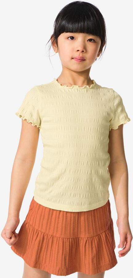 HEMA Kinder T-shirt Lichtgeel (lichtgeel)