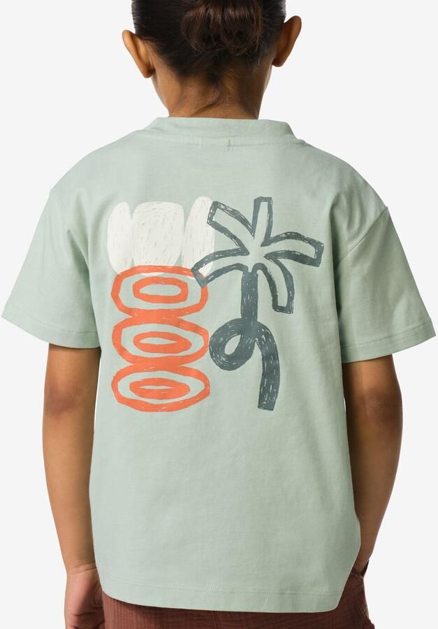 HEMA Kinder T-shirt Palm Groen (groen)