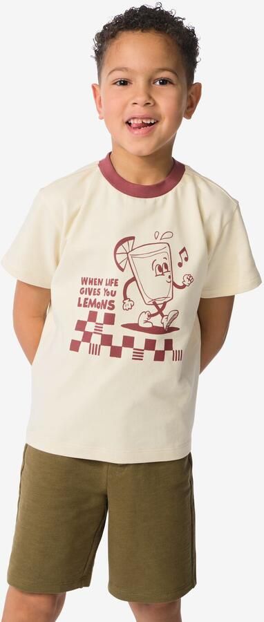 HEMA Kinder T-shirt Retro Ecru (ecru) - Foto 2