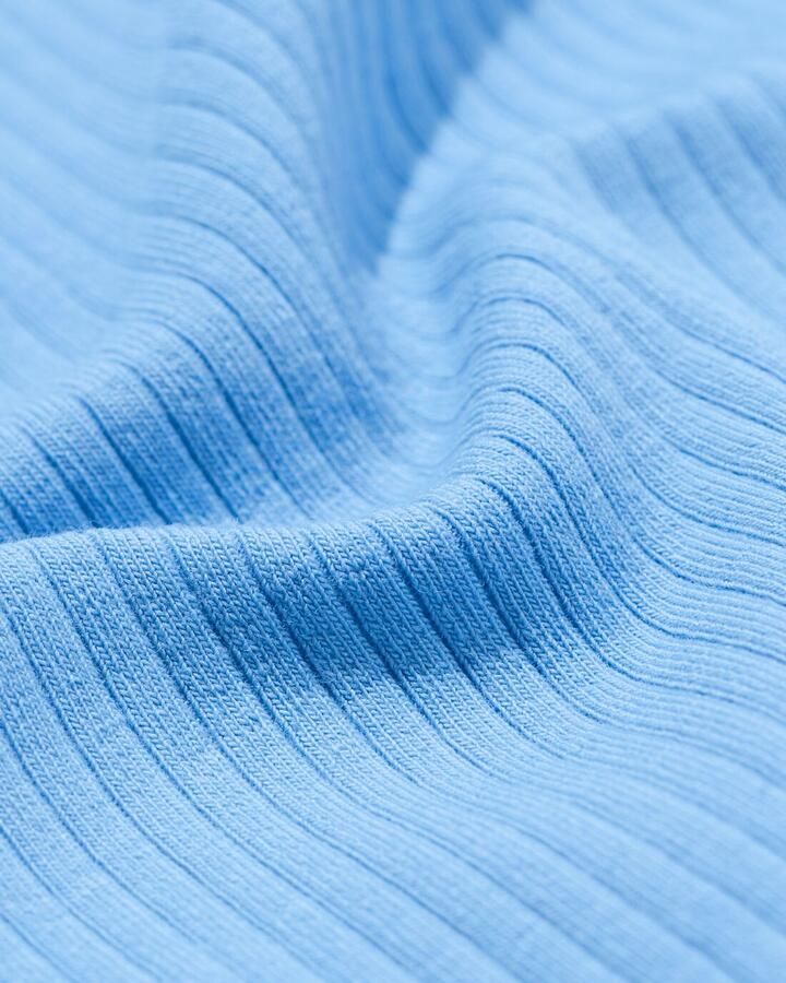 HEMA Kinder T-shirt Rib Blauw (blauw) - Foto 2