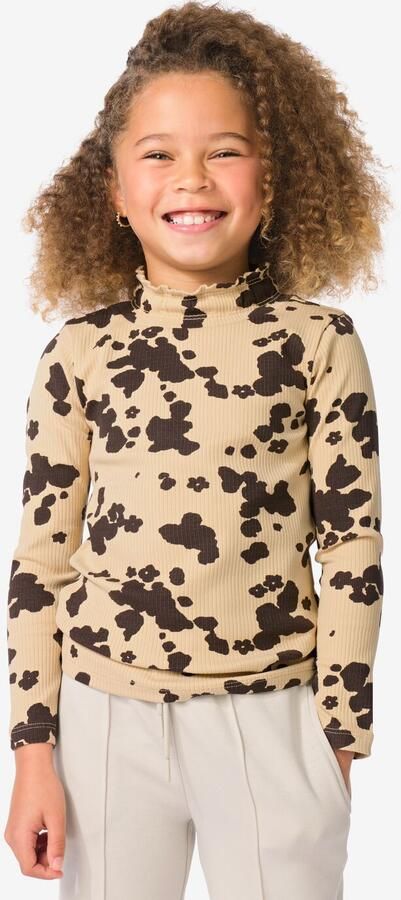 HEMA Kinder T-shirt Rib Dieren Bruin (bruin) - Foto 2