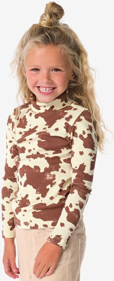 HEMA Kinder T-shirt Rib Gevlekt Ecru (ecru) - Foto 2