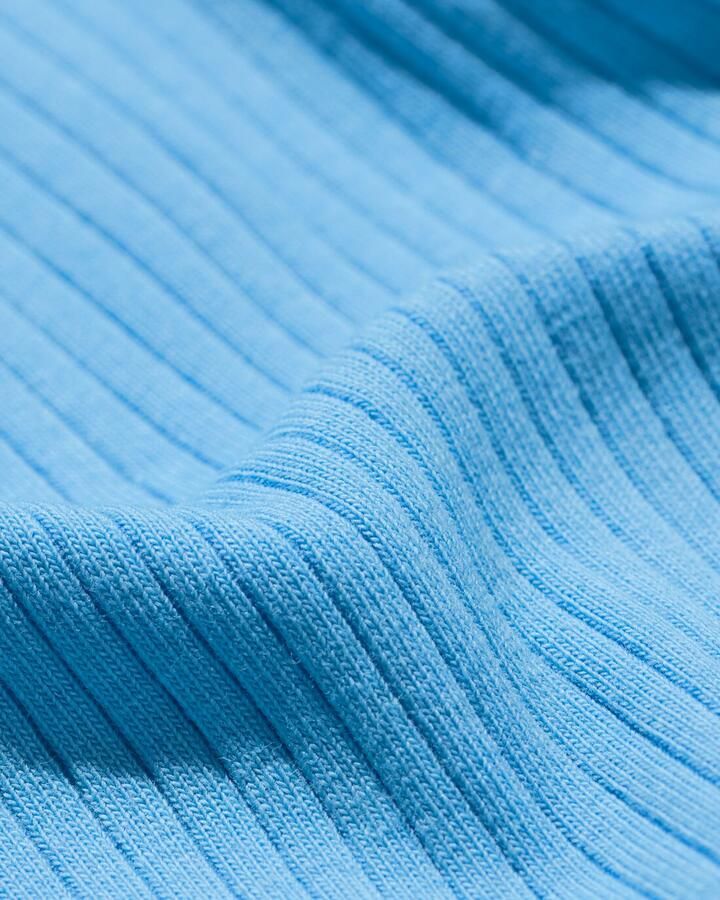 HEMA Kinder T-shirt Rib Hartjes Lichtblauw (lichtblauw) - Foto 2