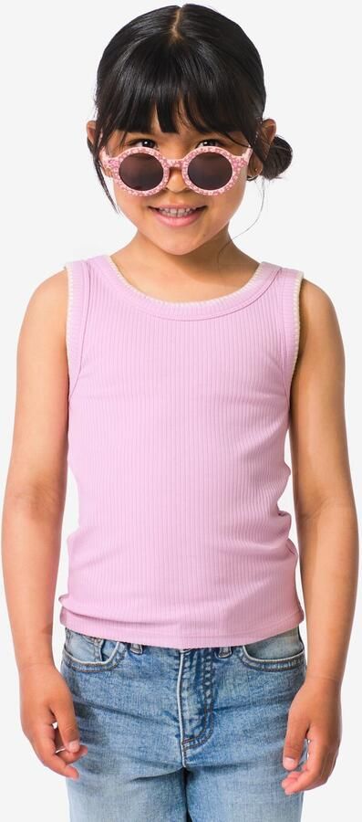 HEMA Kinder T-shirt Rib Lichtpaars (lichtpaars)