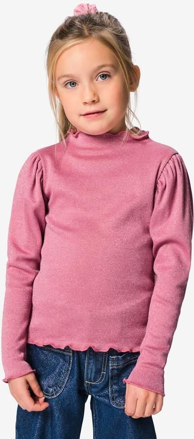 HEMA Kinder T-shirt Rib Roze