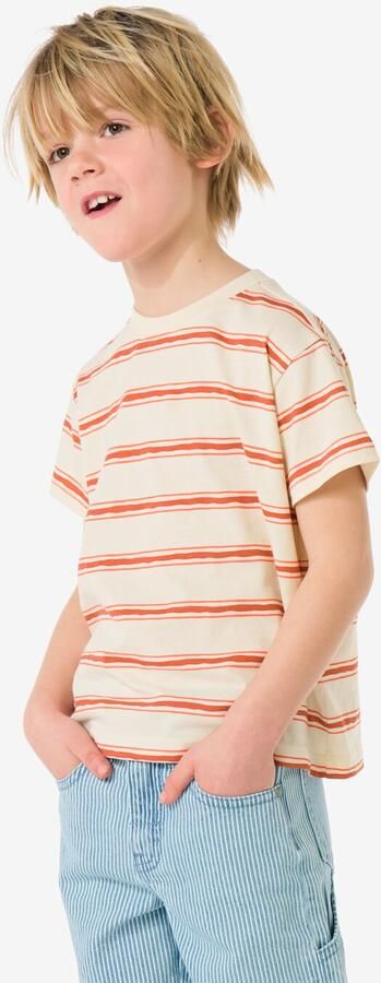HEMA Kinder T-shirt Strepen Bomen 2 Stuks Groen (groen)