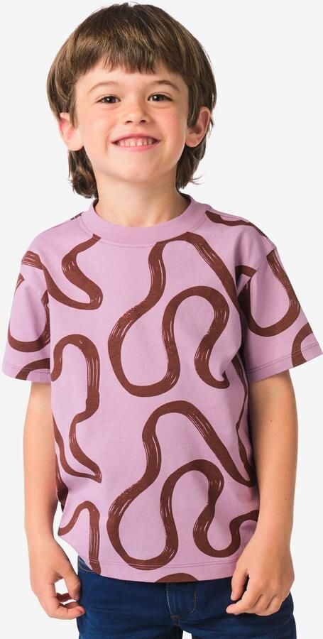 HEMA Kinder T-shirt Swirl Lichtpaars (lichtpaars)