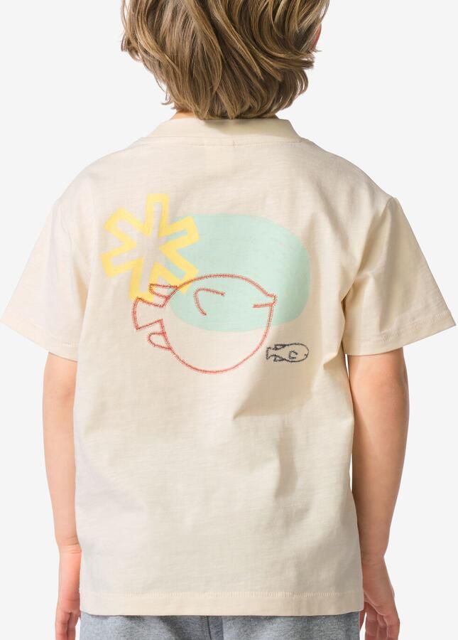 HEMA Kinder T-shirt Vissen Ecru (ecru) - Foto 2