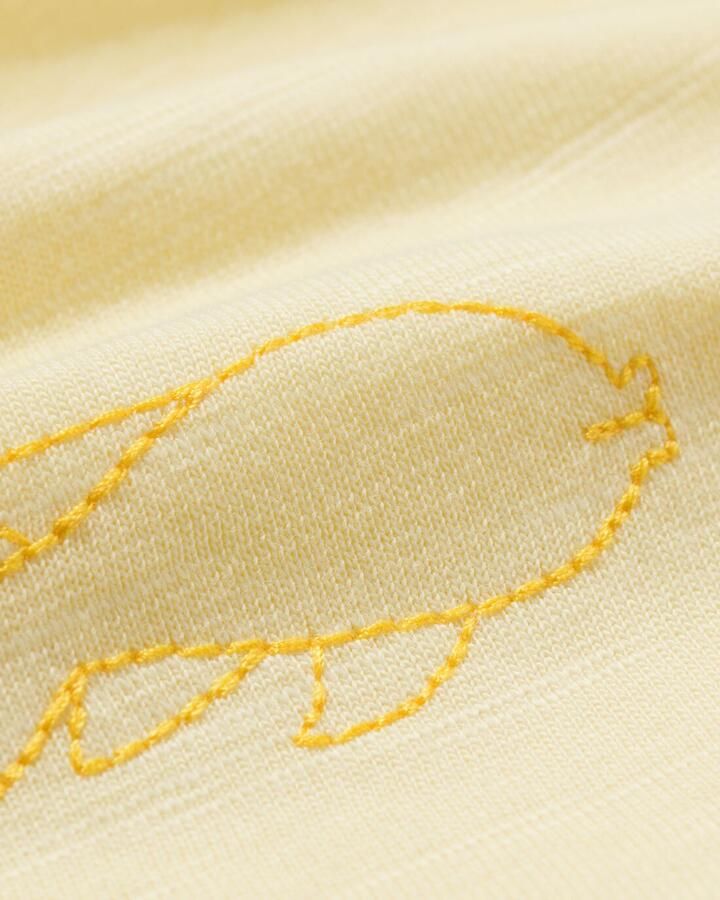 HEMA Kinder T-shirt Vissen Lichtgeel (lichtgeel)