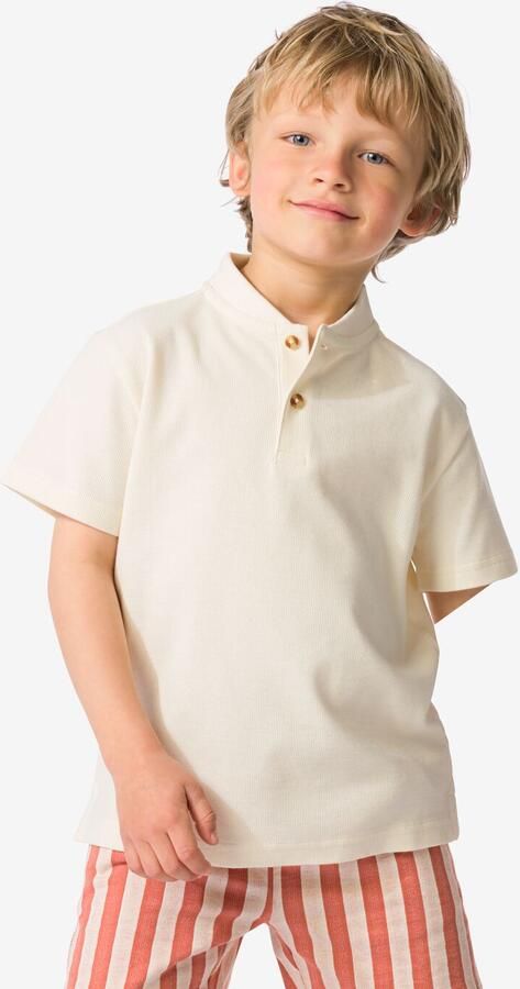 HEMA Kinder T-shirt Wafel Ecru (ecru) - Foto 2