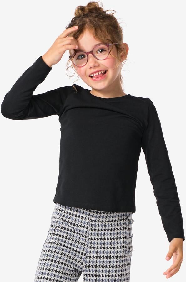 HEMA Kinder T-shirts Biologisch Katoen 2 Stuks Zwart (zwart)