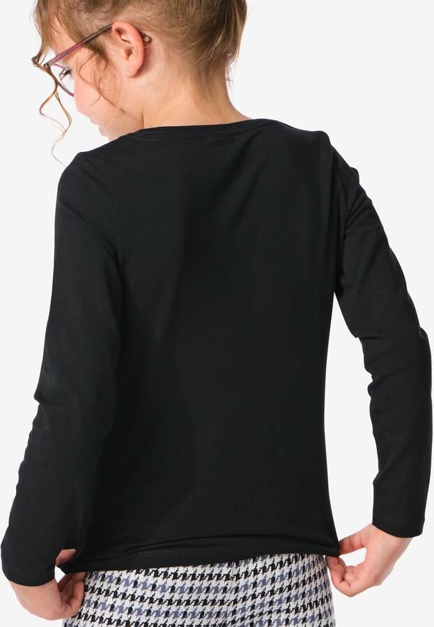HEMA Kinder T-shirts Biologisch Katoen 2 Stuks Zwart (zwart) - Foto 2