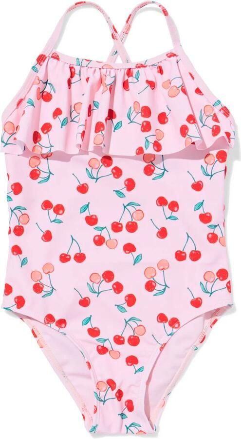 HEMA Kinderbadpak Kersen Roze (roze)