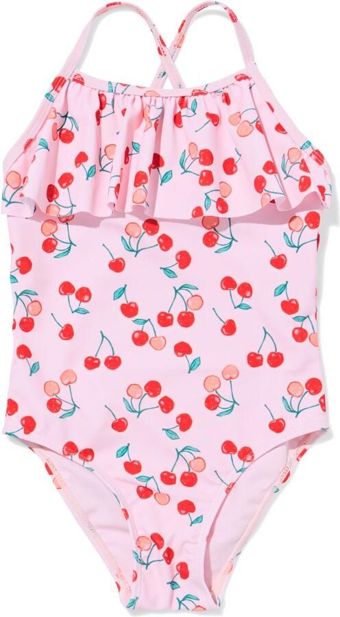 HEMA Kinderbadpak Kersen Roze (roze)