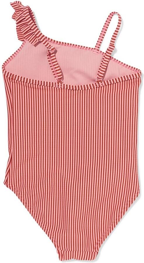 HEMA Kinderbadpak Seersucker Donkerroze (donkerroze)