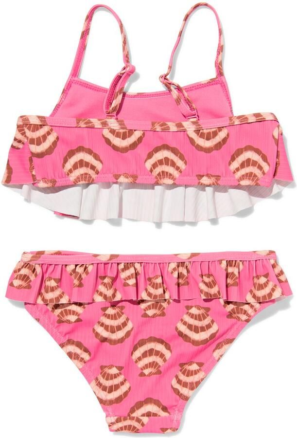 HEMA Kinderbikini Rib Schelpen Roze (roze) - Foto 2
