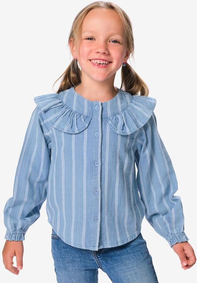 HEMA Kinderblouse Strepen Denim