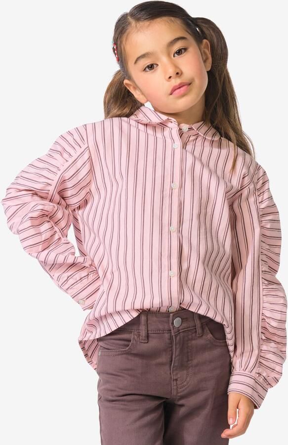 HEMA Kinderblouse Strepen Roze (roze) - Foto 2