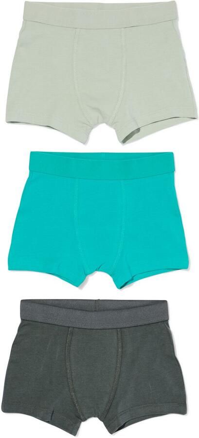 HEMA Kinderboxers 3 Stuks Groen (groen)