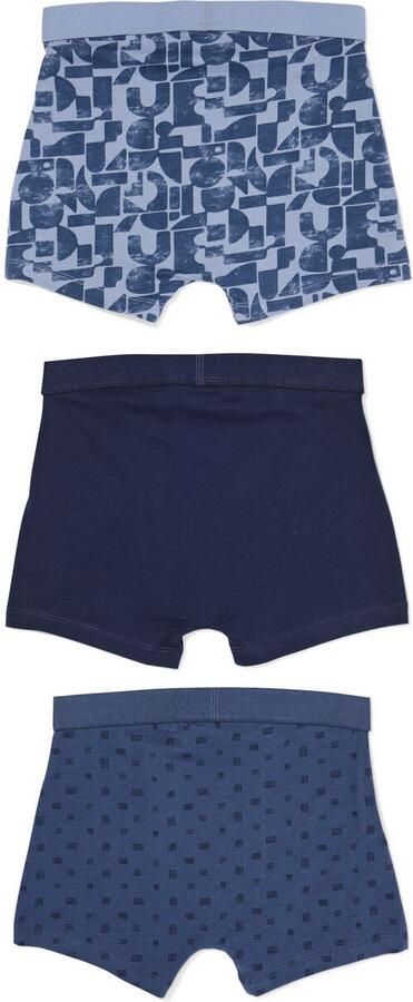 HEMA Kinderboxers Blob 3 Stuks Blauw (blauw)