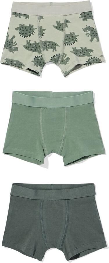 HEMA Kinderboxers Dino 3 Stuks Groen (groen) - Foto 2