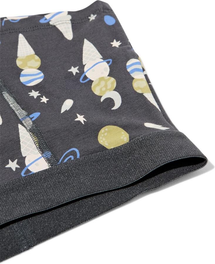 HEMA Kinderboxers Ijsjes 3 Stuks Antraciet (antraciet)