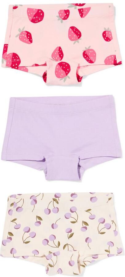 HEMA Kinderboxers Kersen 3 Stuks Roze (roze)