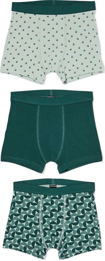 HEMA Kinderboxers Printh 3 Stuks Groen (groen)